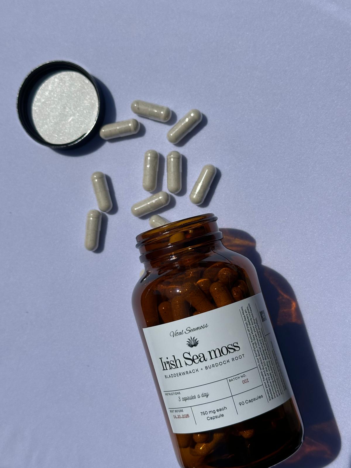 Irish Sea moss, Bladderwrack, and Burdock Root