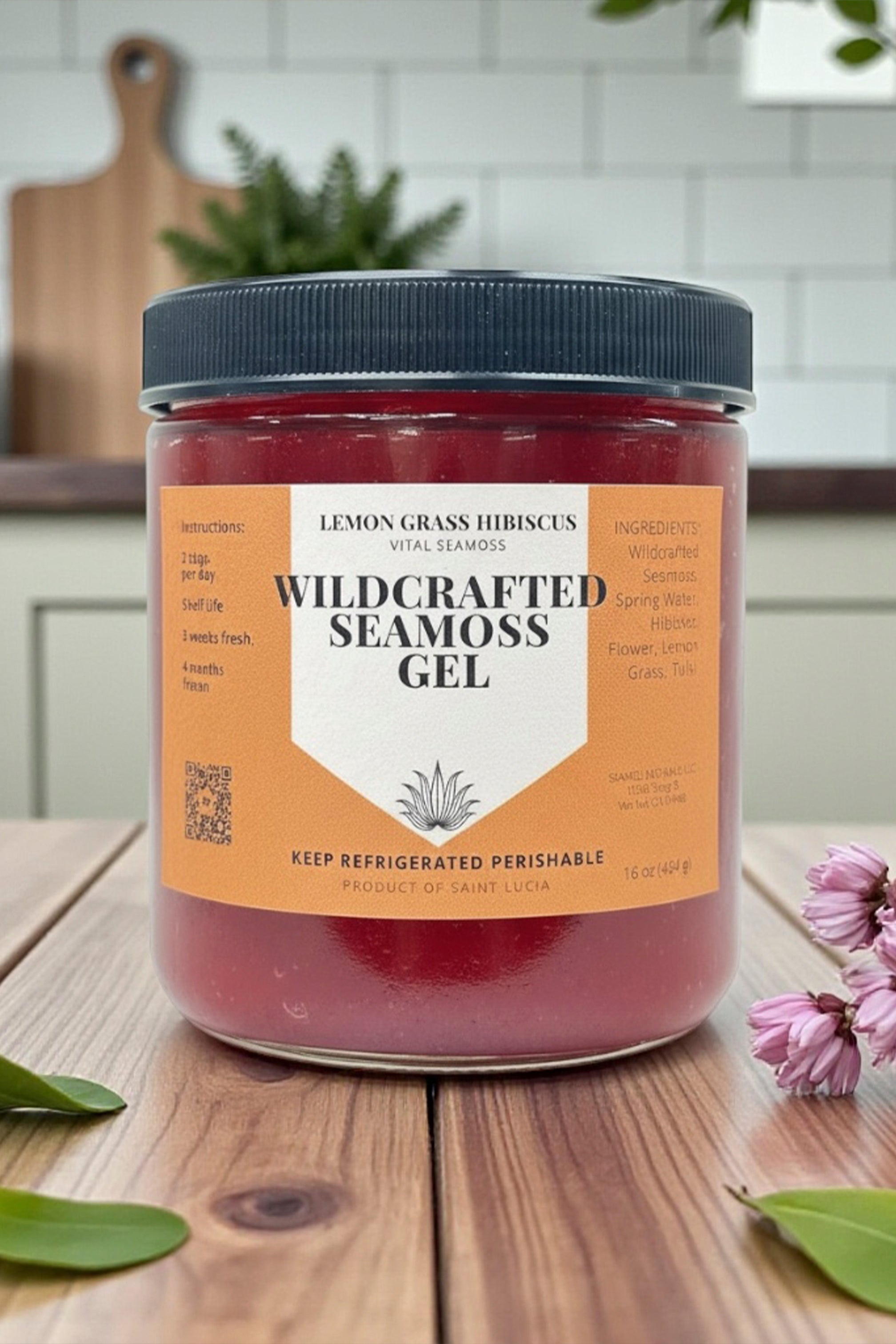 Lemon Grass Hibiscus Tulsi Wildcrafted Seamoss – Vital Seamoss