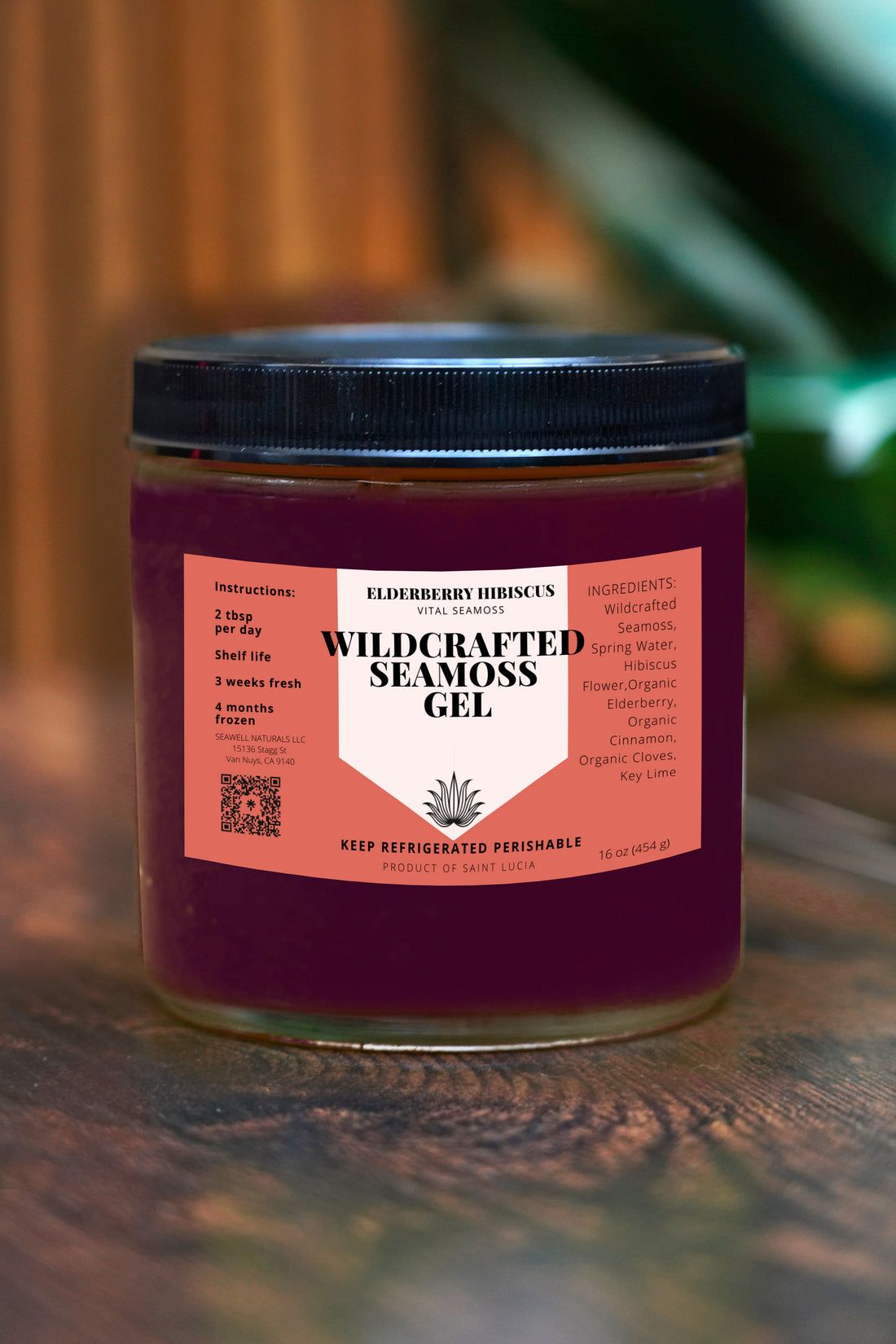 Wildcrafted Elderberry Sea moss